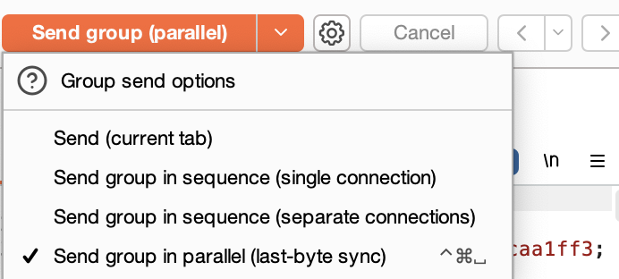 Concurrent request feature